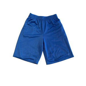 Starter Basketball Shorts Boys L Blue Sport Athletic Polyester Youth No Pocket